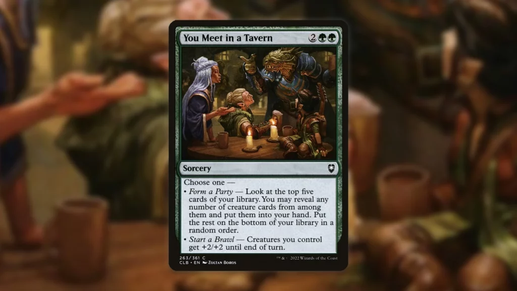 You Meet in a Tavern