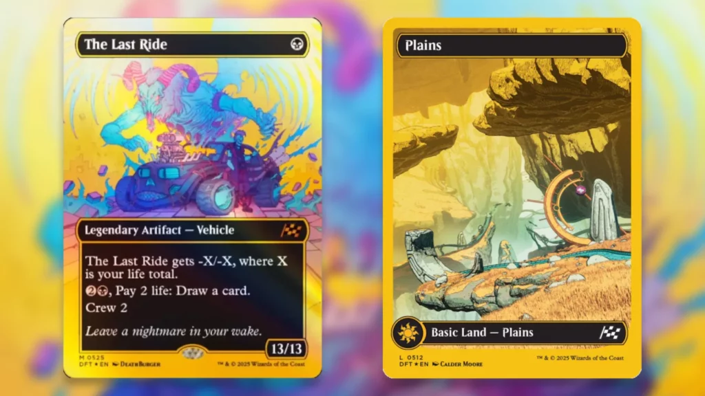 Aetherdrift Card Treatments Gold Foil