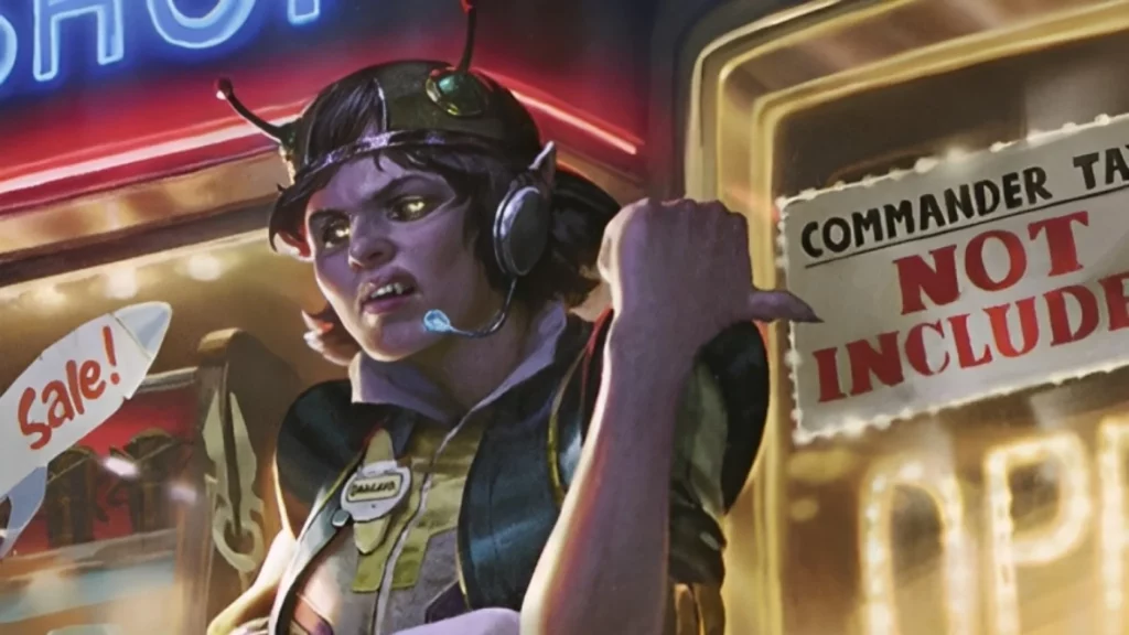 Discourtesy Clerk | Unfinity | Art by Vladimir Krisetskiy