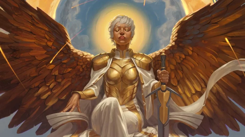 Herald of Eternal Dawn | MTG Foundations | Art by PINDURSKI