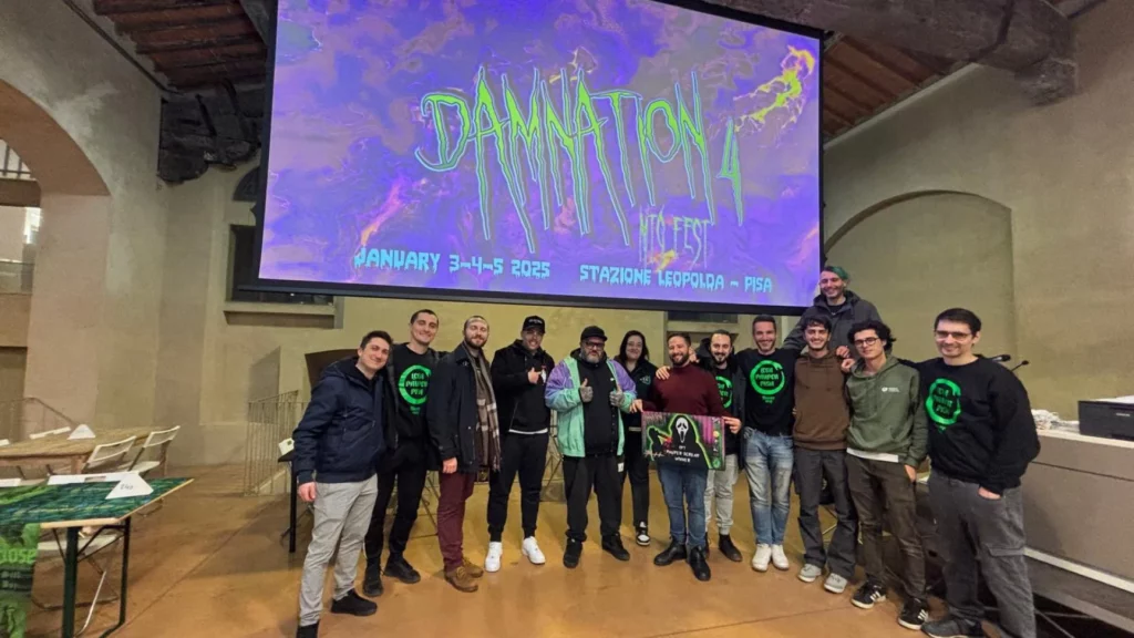 A group of Pauper players at the MTG event Damnation Pisa