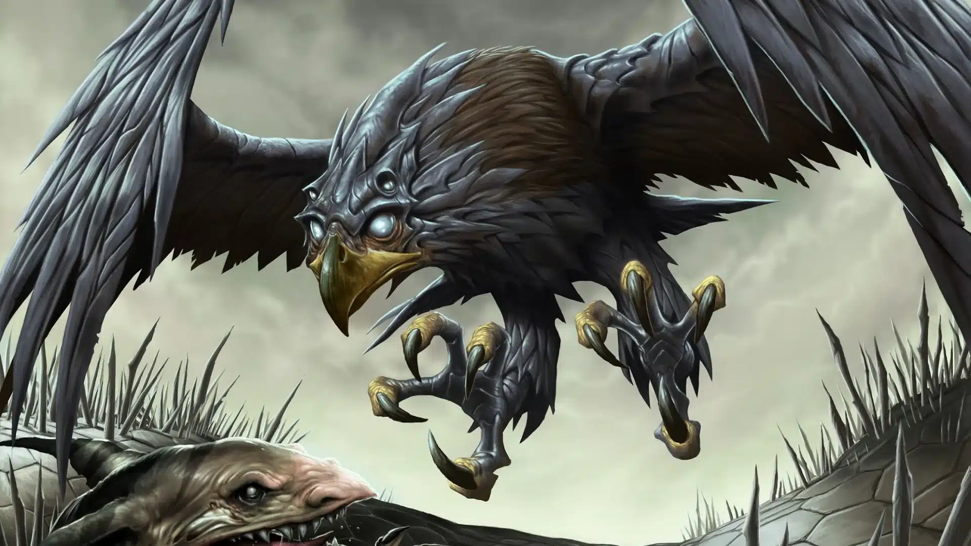 Glint Hawk | Scars of Mirrodin | Art by Dave Allsop