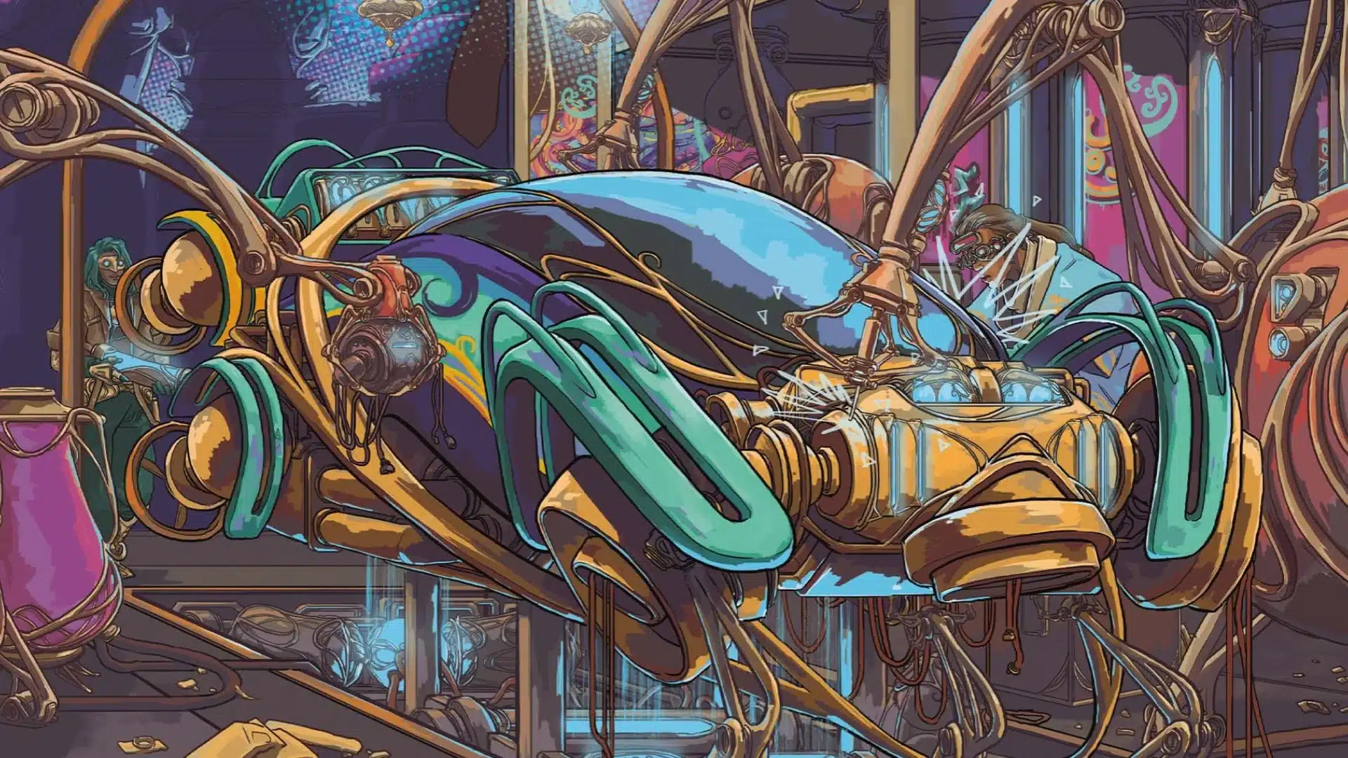 Repurposing Bay | Aetherdrift | Art by William Tempest