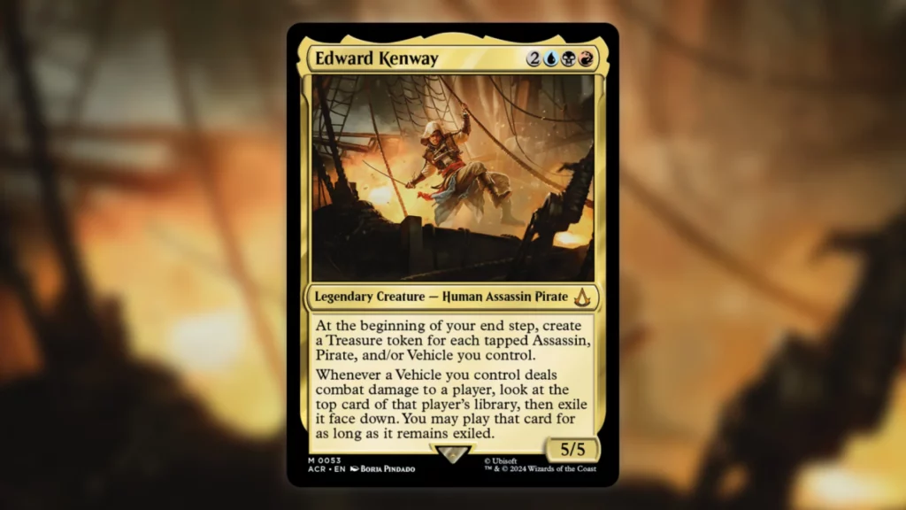 Vehicle Support Cards MTG Edward Kenway