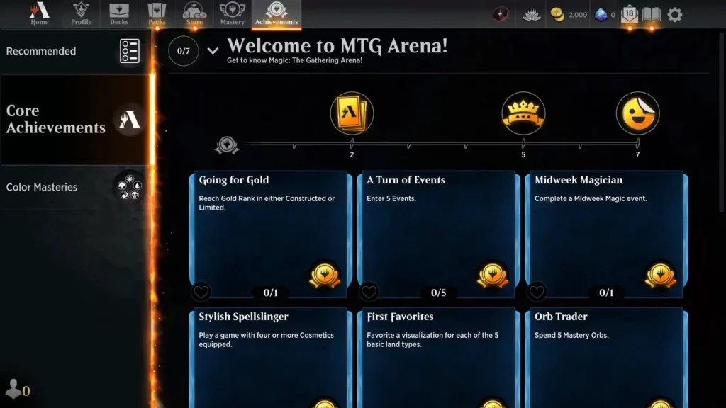 MTG Arena Achievements