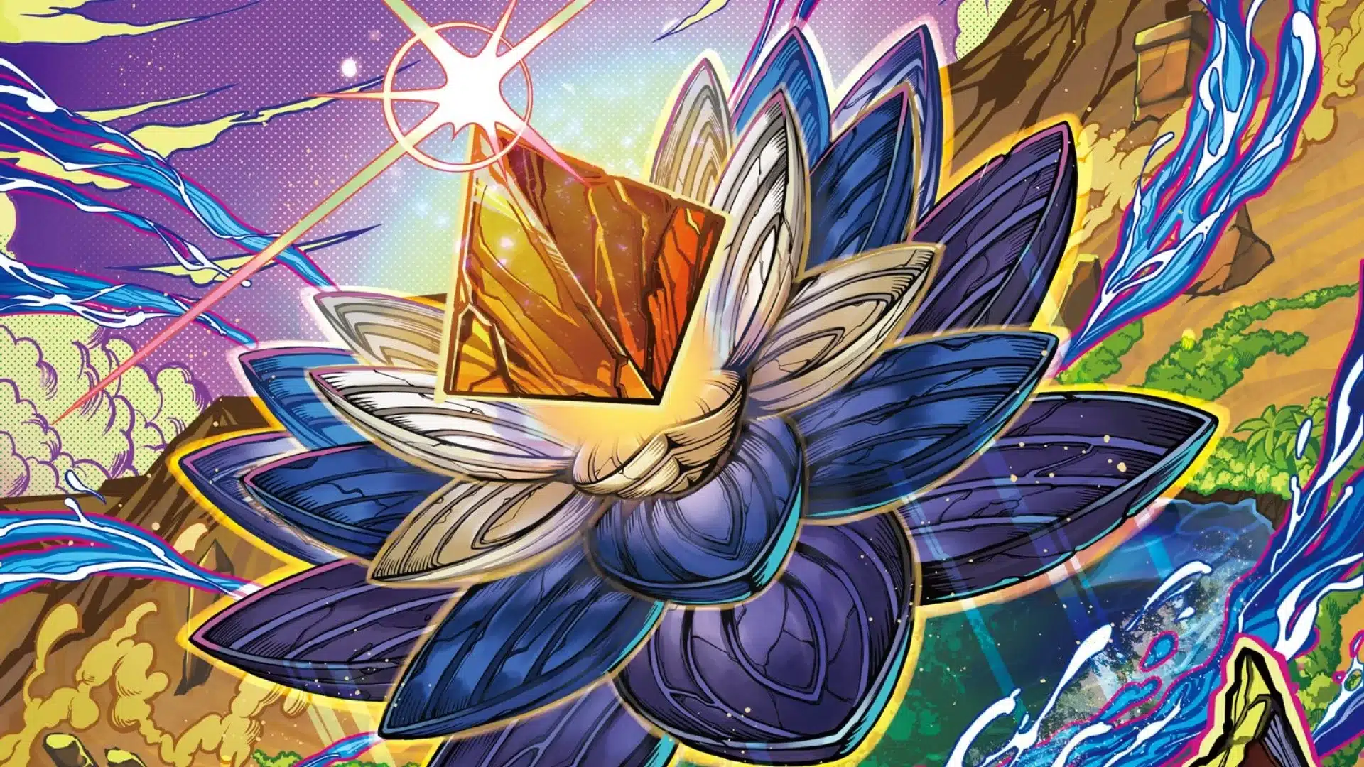 Radiant Lotus | Aetherdrift | Art by Tomoyuki Mizufune