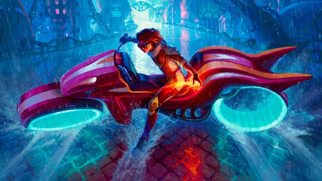 Chandra, Spark Hunter | Aetherdrift | Art by Devin Elle Kurtz