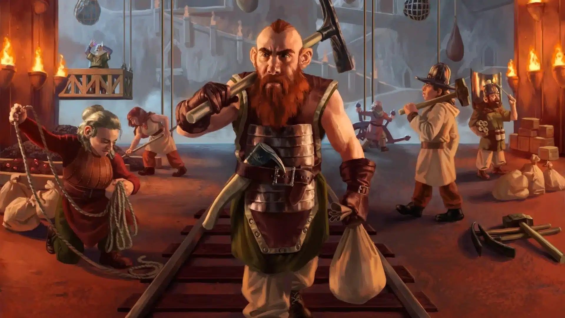 Seven Dwarves | Throne of Eldraine | Art by Jason Rainville