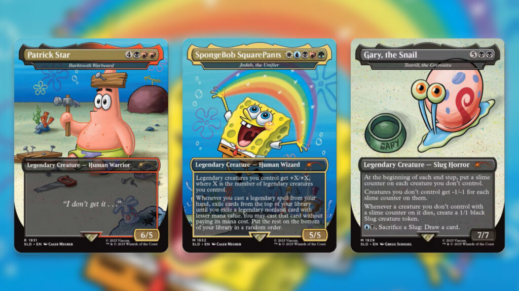 Spongebob Secret Lair MTG Legends