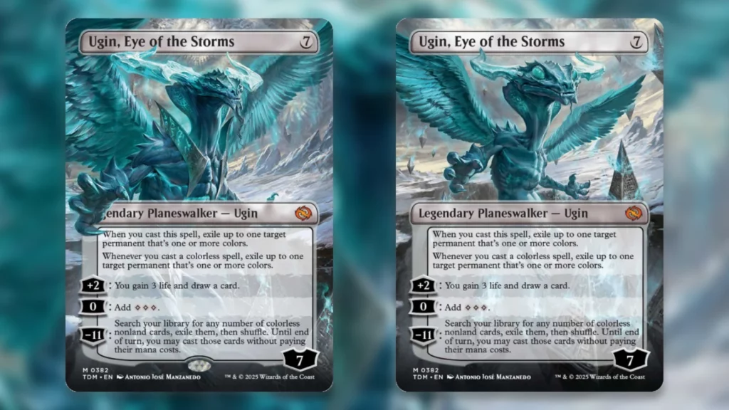 Tarkir Dragonstorm Art Treatments Borderless Reversible