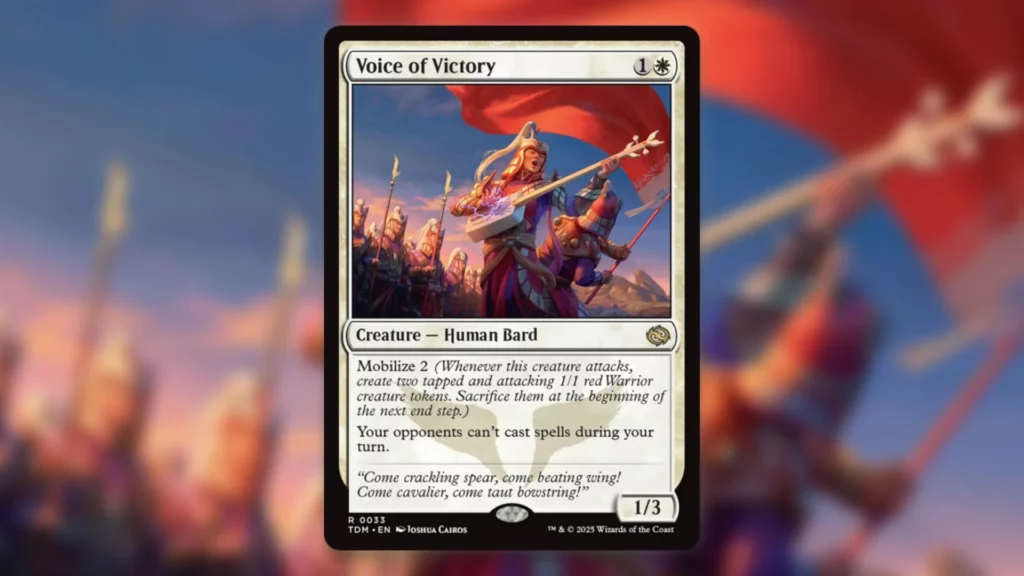 Best Commander Cards Tarkir Dragonstorm Voice of Victory