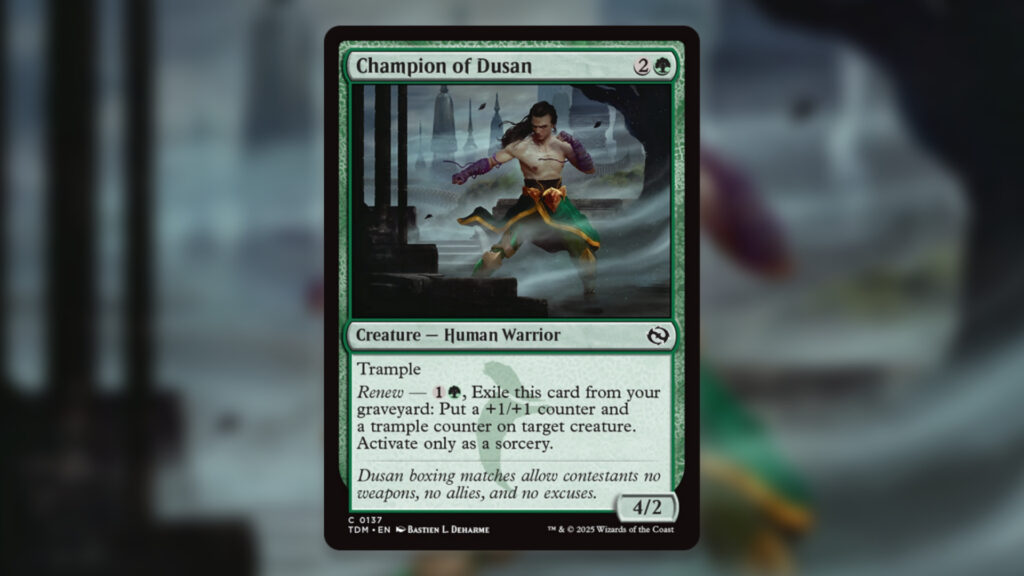 Best Commons Tarkir Dragonstorm Champion of Dusan