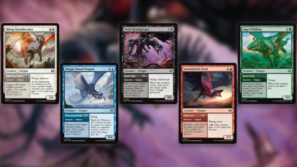 Best Commons Tarkir Dragonstorm Omen Dragons