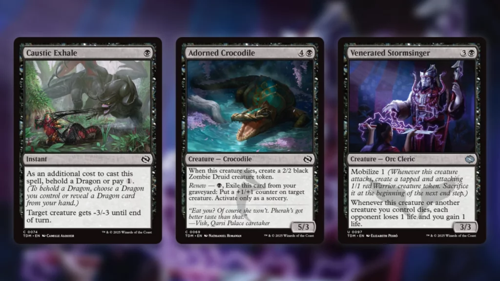 Best Tarkir Dragonstorm Limited Cards Black