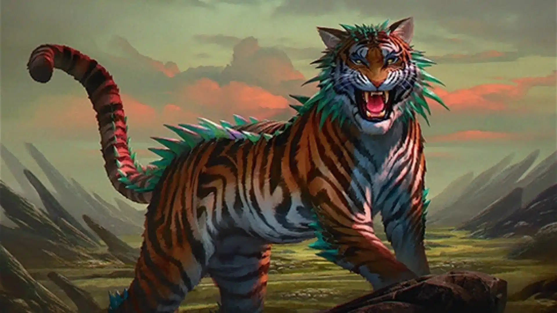 Iridescent Tiger | Tarkir: Dragonstorm | Art by Fajareka Setiawan