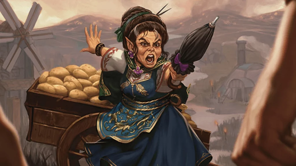 Universes Beyond MTG Defense Lobelia Defender of Bag End