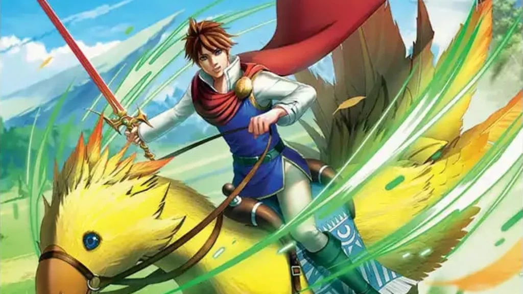 Bartz and Boko | Final Fantasy | Art by Ryuichi Sakuma