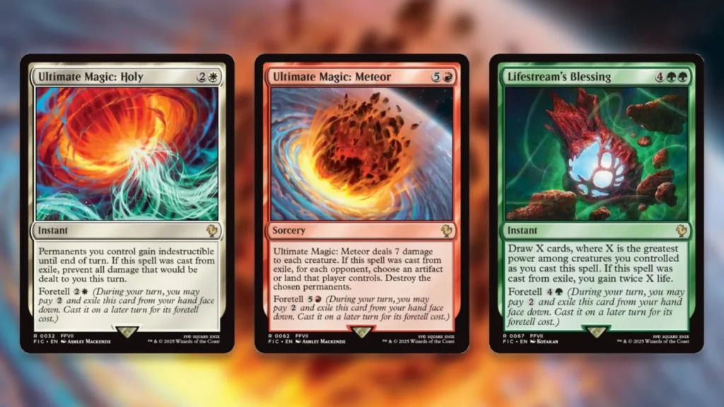 Final Fantasy VII Commander Deck Foretell Cards