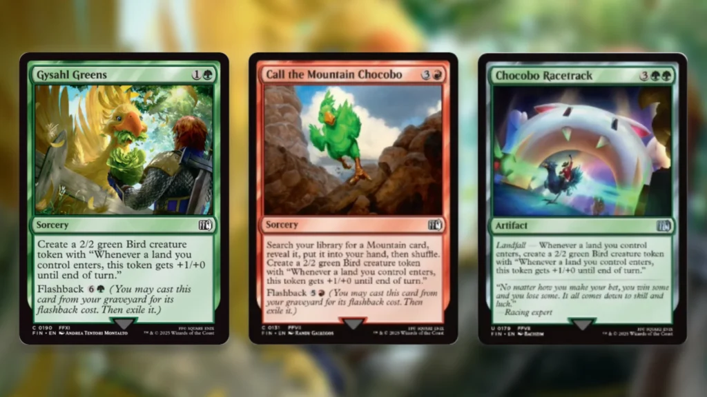 MTG Final Fantasy Chocobo Cards