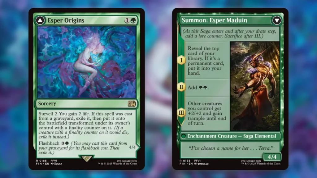 MTG Final Fantasy Surveil Esper Origins Summon Esper Maduin