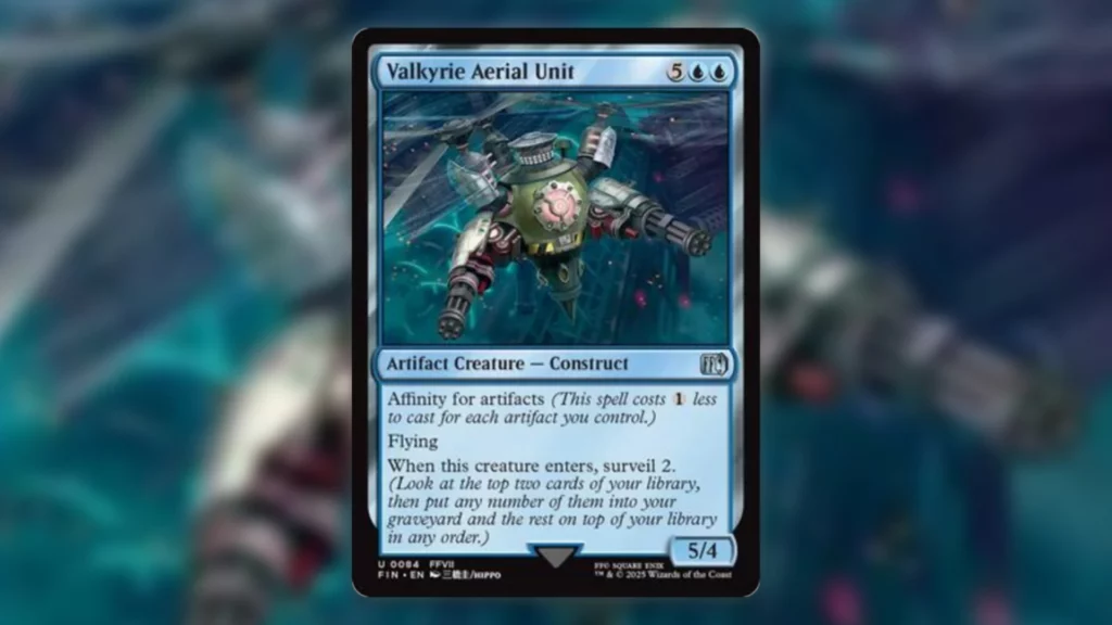 MTG Final Fantasy Surveil Valkyrie Aerial Unit