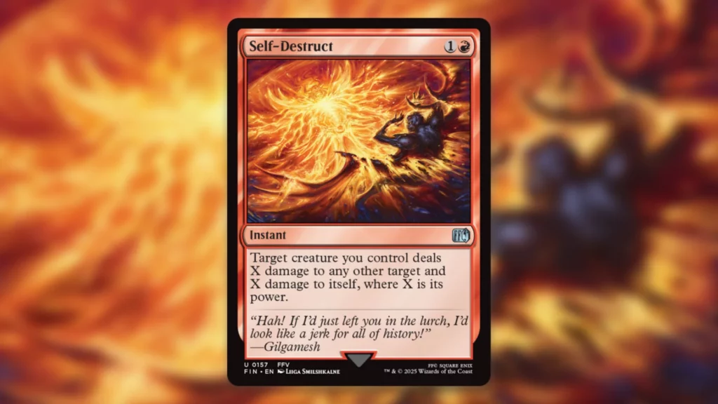 Self Destruct MTG Final Fantasy