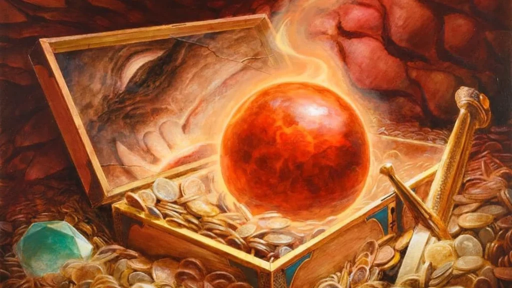 Carnelian Orb of Dragonkind | Jumpstart 2025 | Art by Lars Grant-West