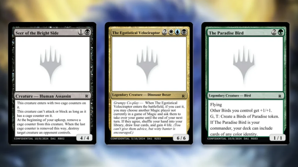 Dragon Ball MTG Past Unknown Event Cards
