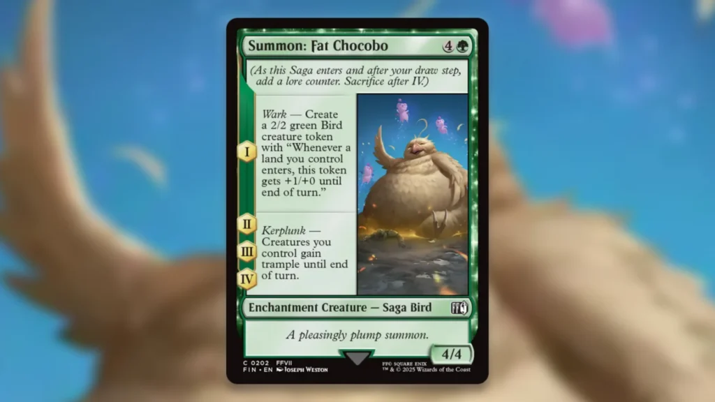 Final Fantasy Chocobo Summons Fat Chocobo