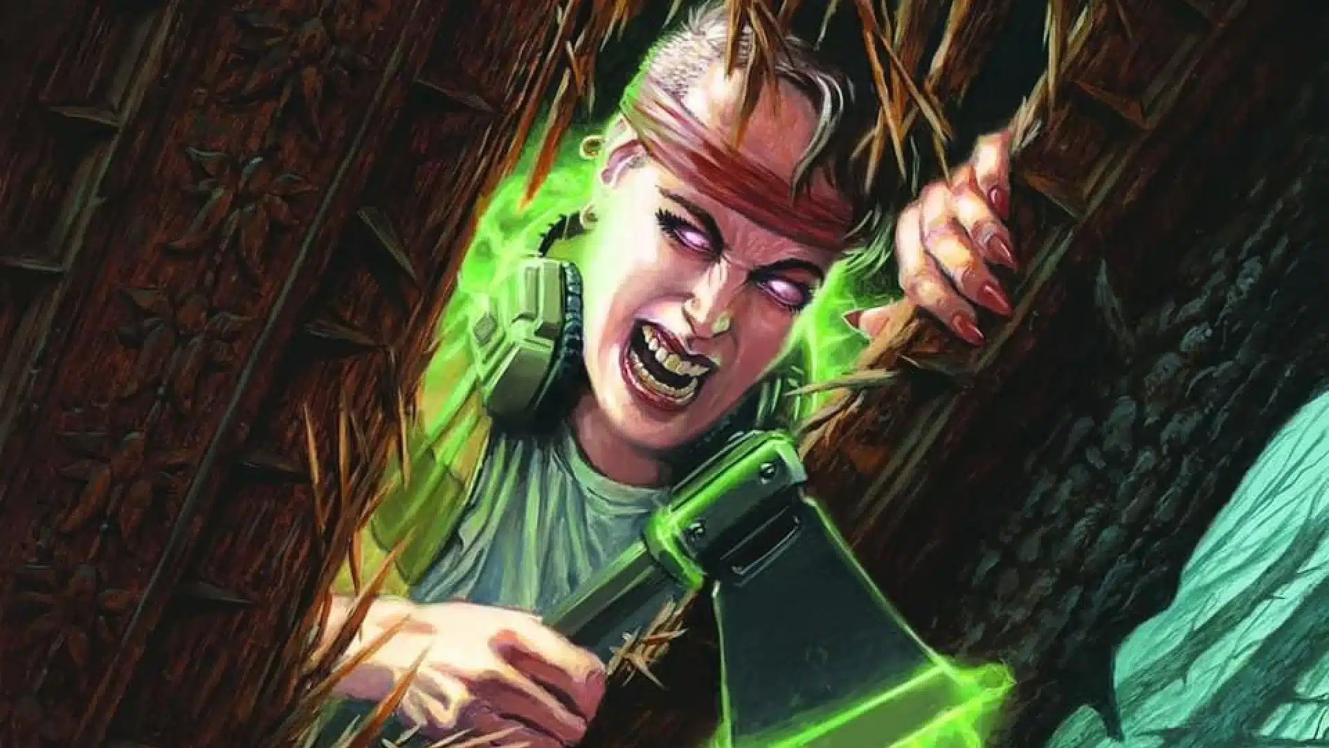 Break Down the Door | Duskmourn: House of Horrors | Art by Ralph Horsley