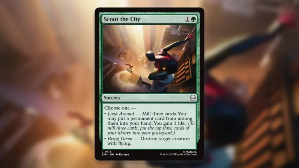 Spider Man MTG Heroes Scout the City
