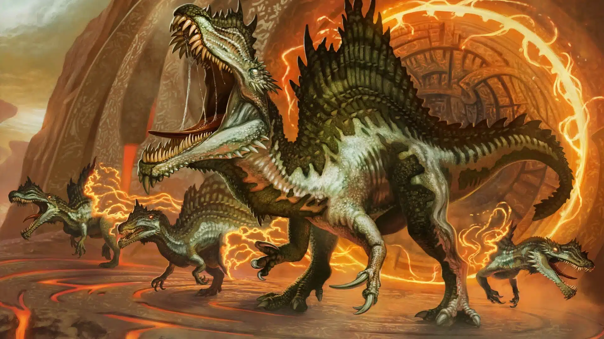 Vaultborn Tyrant | Thunder Junction - The Big Score | Art by Loïc Canavaggia