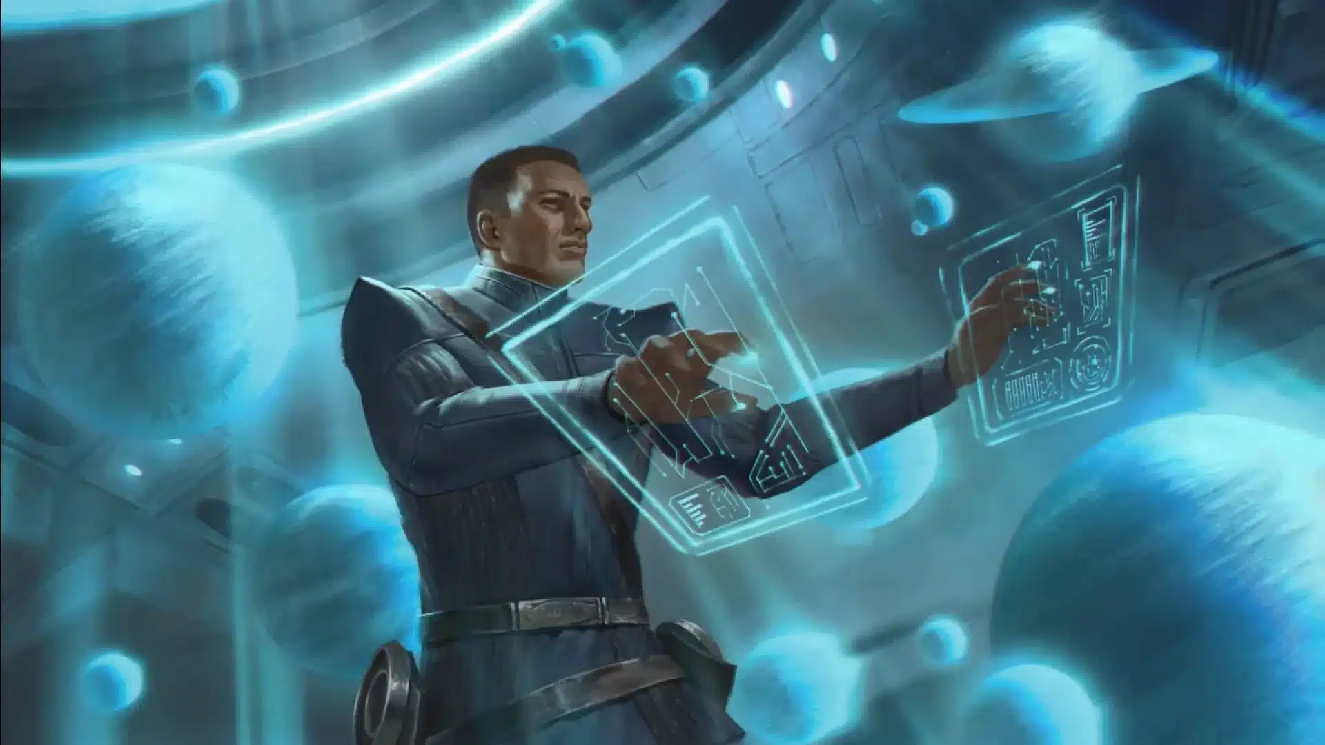 Consult the Star Charts | Edge of Eternities | Art by Antonio José Manzanedo