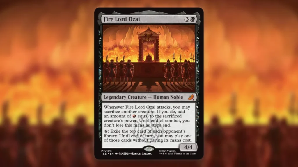 MTG Avatar Jumpstart Fire Lord Ozai