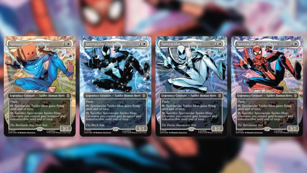 Spectacular Spider Man Variants MTG 1-4