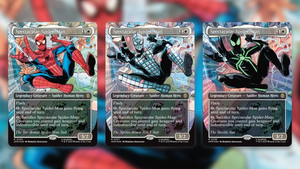 Spectacular Spider Man Variants MTG 5-7