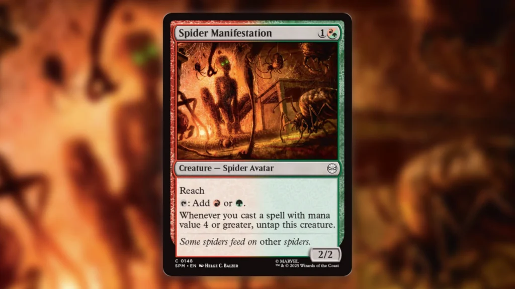 MTG Spider-Man Commons Spider Manifestation