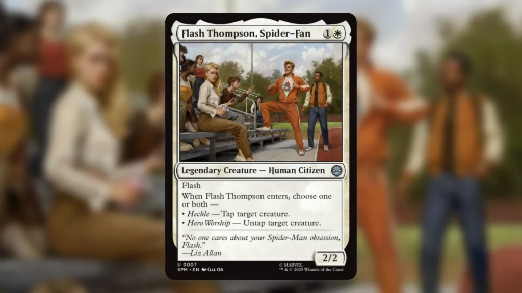 MTG Spider Man Uncommon Flash Thompson Spider Fan