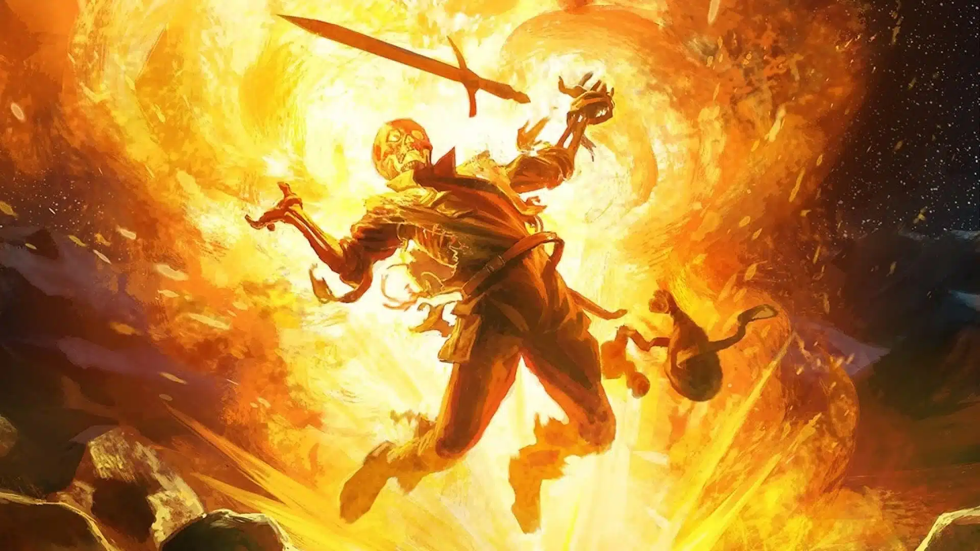 Fireblast | Vintage Masters | Art by Mike Bierek