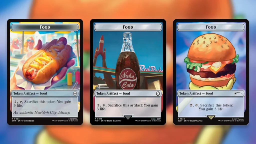 TMNT Pizza Lands MTG Food Tokens