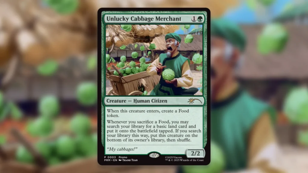 MTG Avatar Promo Unlucky Cabbage Merchant