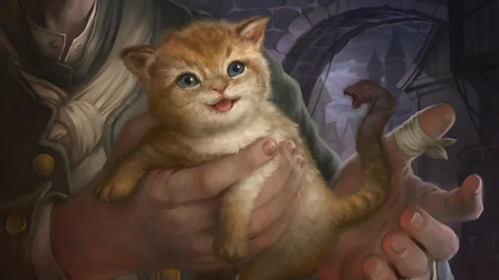 Harmless Offering | Eldritch Moon | Art by Howard Lyon