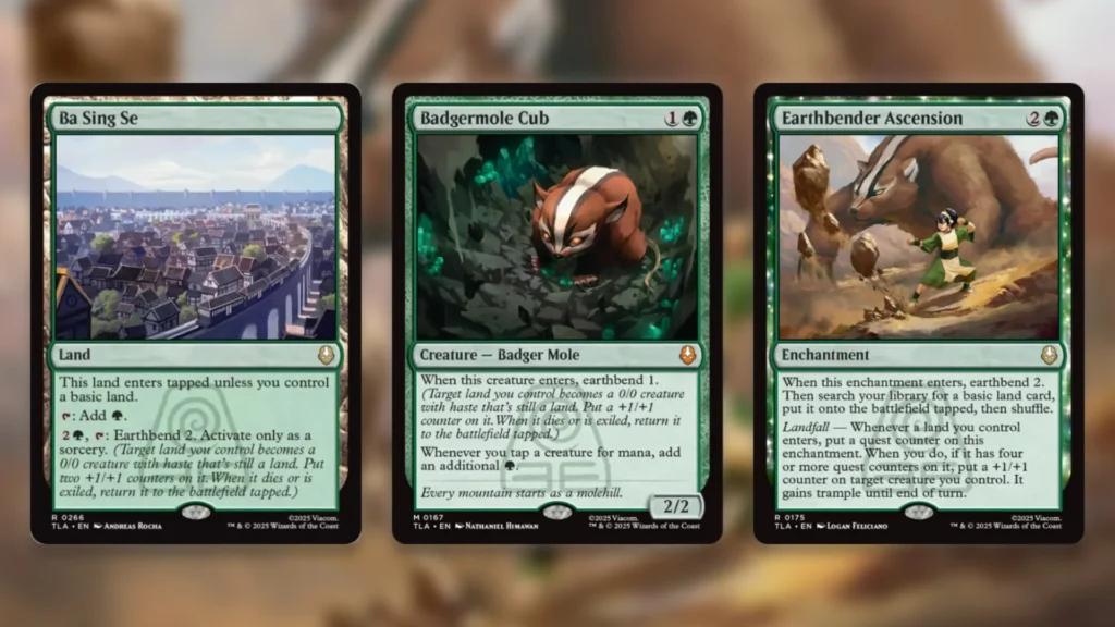 Ultima MTG Avatar Earthbending Key Cards