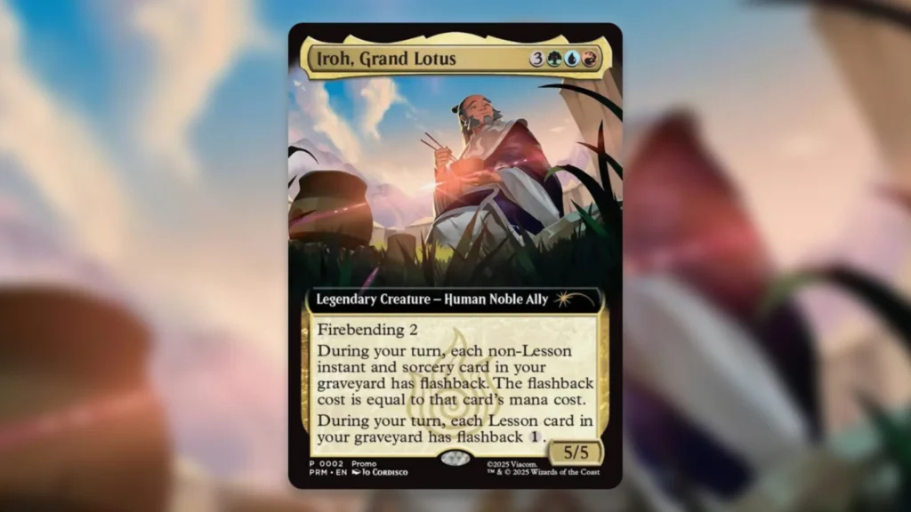 Unannounced MTG Avatar Promos Iroh Grand Lotus