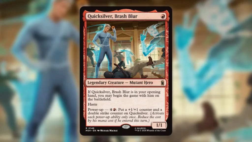 MTG Marvel Superheroes Mechanics Quicksilver Brash Blur