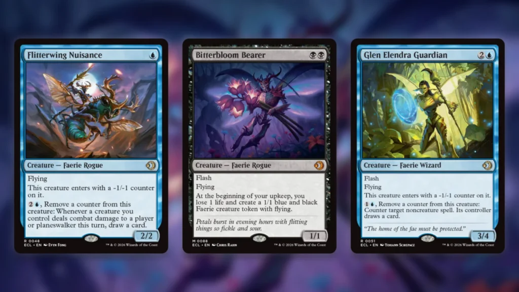 Faerie Typal Lorwyn Eclipsed Key Cards