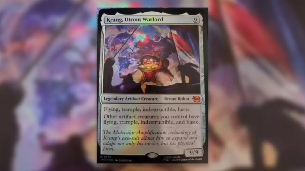 TMNT MTG Artifact Leaks Krang Utrom Warlord