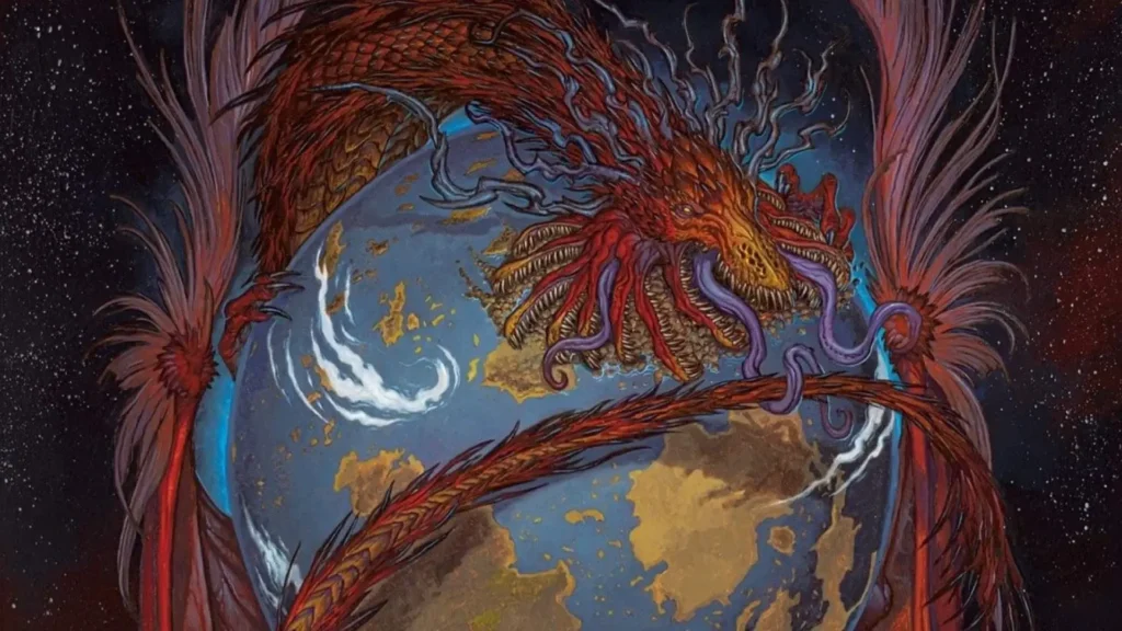 Worldgorger Dragon | Dominaria Remastered | Art by rk post