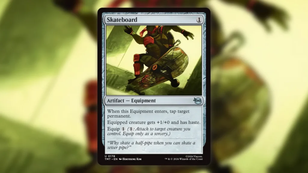 MTG TMNT Artifact Spoilers Skateboard