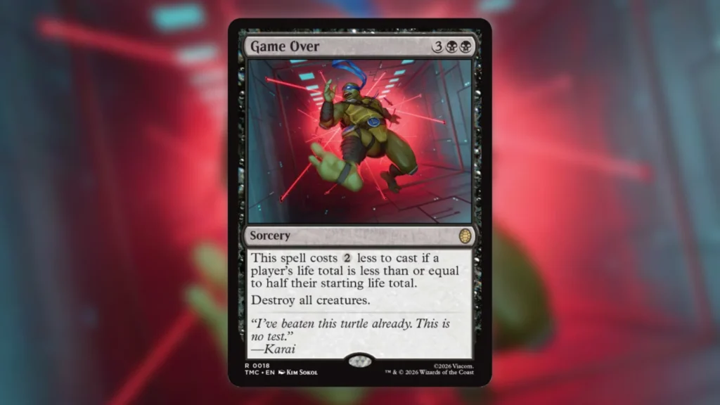 MTG TMNT Commander Spoilers Game Over